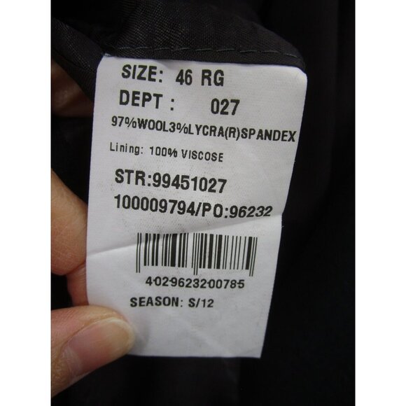 Brooks Brothers Sport Coat 46 Blazer Wool Solid Jacket Preppy 346 - Picture 11 of 15